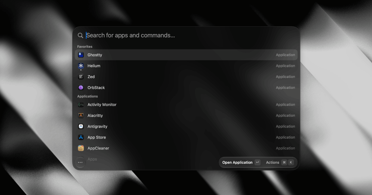 Tinycast — a tiny, native macOS launcher